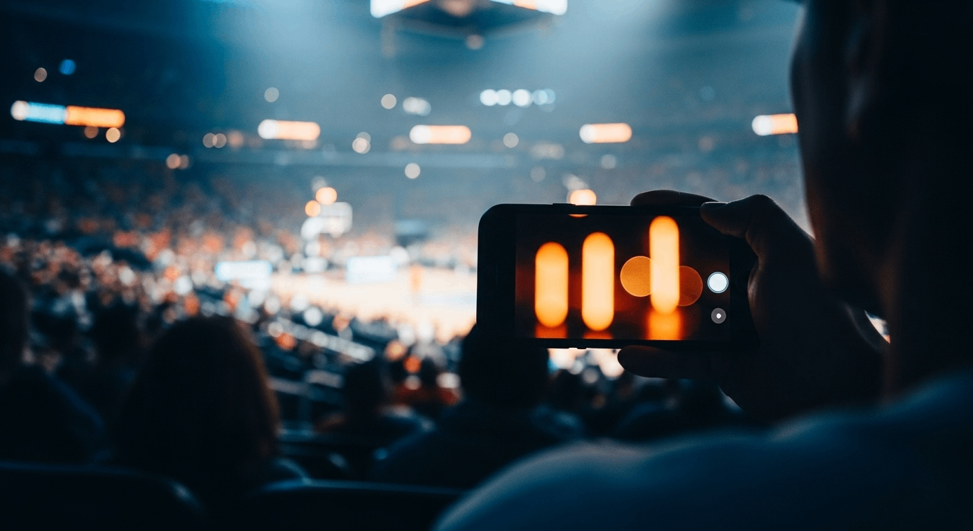In-venue fan experience with mobile second screen